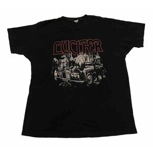 Lucifer the doom metal band Large Vintage Band T-shirt Tee 20x27 No Tag